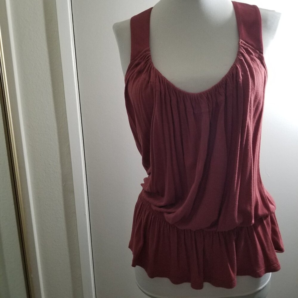 To The Max Brand top in wine/burgundy color, size S